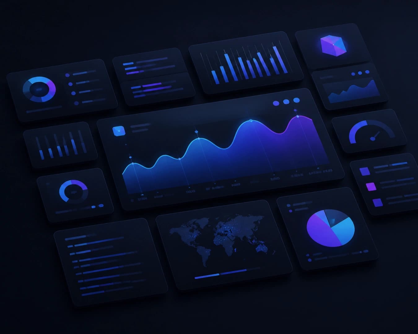Analytics dashboard system visual