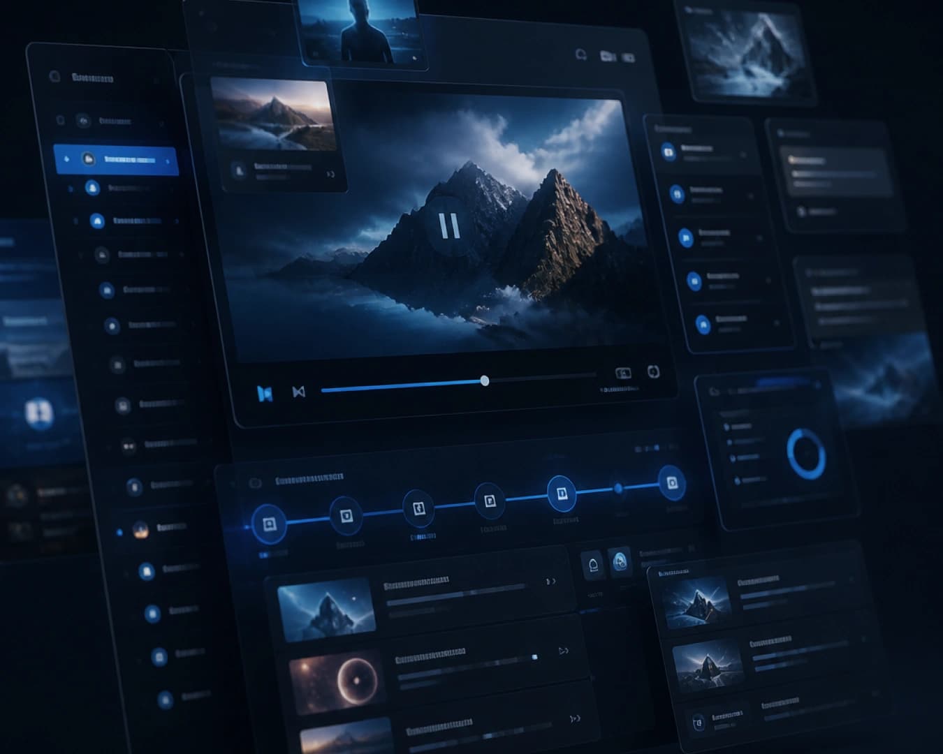 Video learning platform system visual